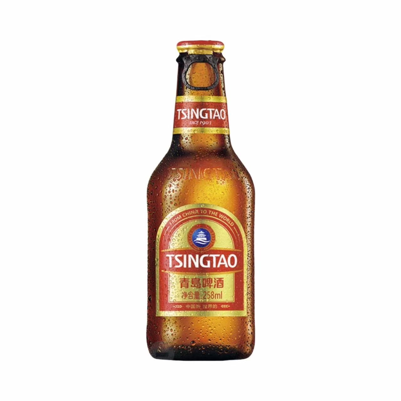 青岛 小棕金拉环小麦啤酒 11.0°P 258ml 258ml*12